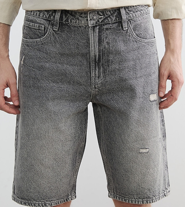 LC Waikiki  Shorts - Grey Casual Shorts