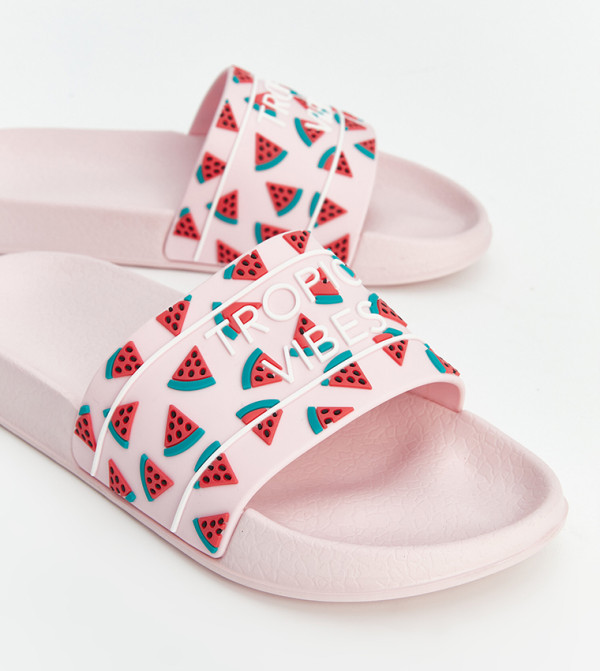 LC Waikiki  Flip flops and Slides - Pink Slides