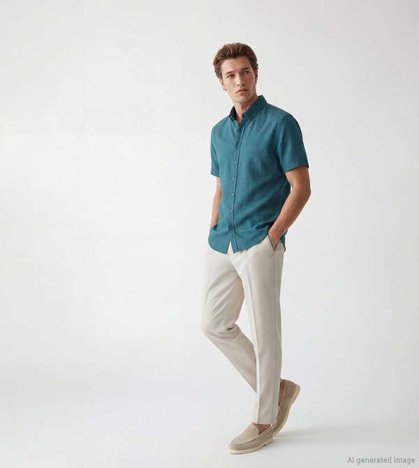 LC Waikiki LC Waikiki - Teal Short Sleeves