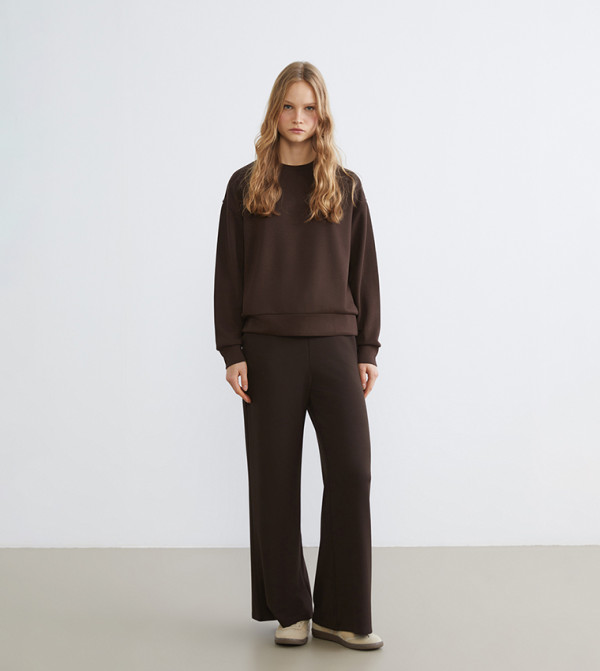 LC Waikiki  Hoodies & Sweatshirts - Brown Sweatshirts