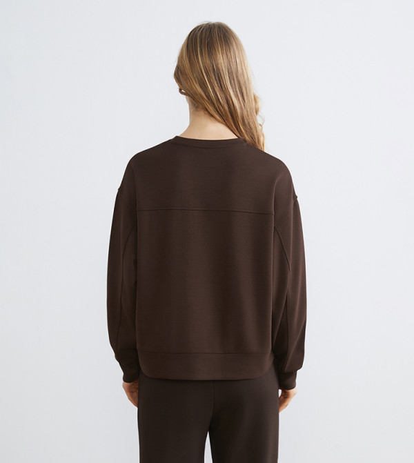 LC Waikiki  Hoodies & Sweatshirts - Brown Sweatshirts