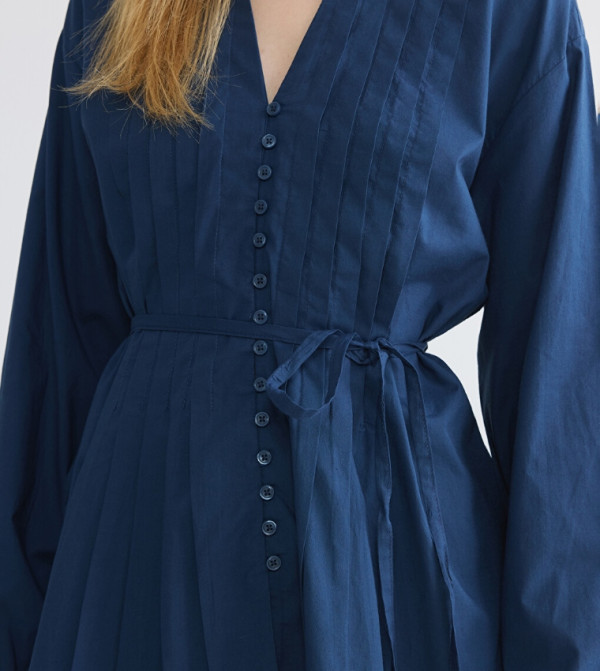 LC Waikiki the-high-neck-shift - Blue Tunics