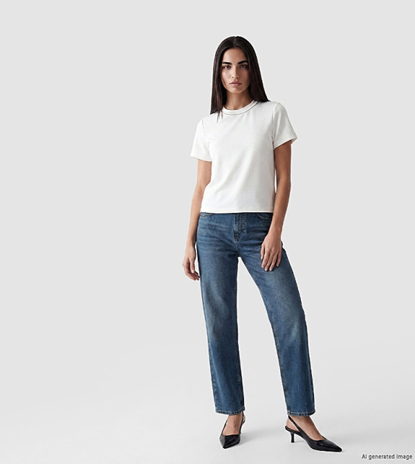 اٍل سي واي كيكي  تيشيرتات  كم قصير  - أبيض Short Sleeve T-Shirts