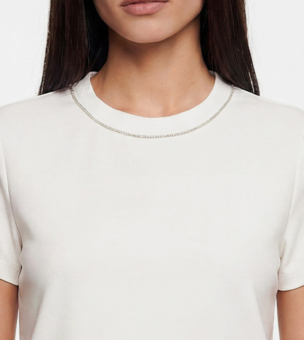 اٍل سي واي كيكي  تيشيرتات  كم قصير  - أبيض Short Sleeve T-Shirts
