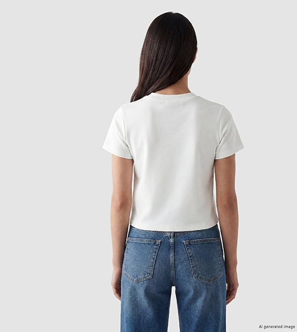 اٍل سي واي كيكي  تيشيرتات  كم قصير  - أبيض Short Sleeve T-Shirts