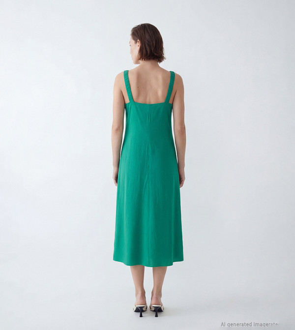 LC Waikiki LC Waikiki - Green Midi Dresses