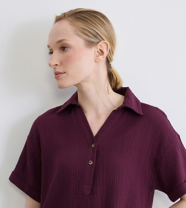 LC Waikiki  Clothing - Purple Shirt & T-Shirt Dresses