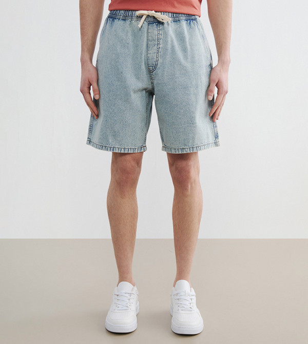 LC Waikiki  Denim Shorts - Blue Denim shorts