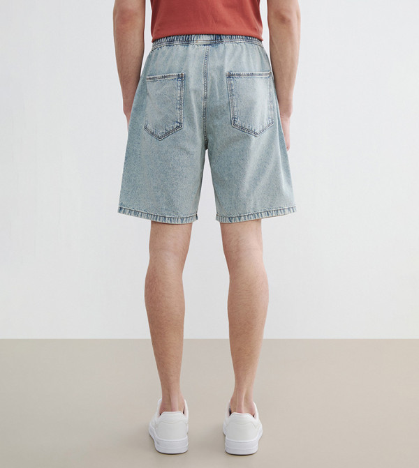LC Waikiki  Denim Shorts - Blue Denim shorts