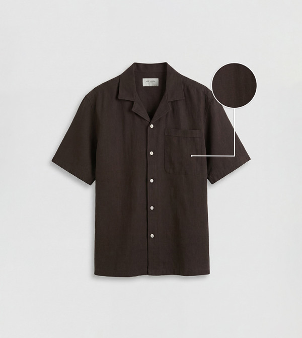 LC Waikiki Shirts - Brown Short Sleeves