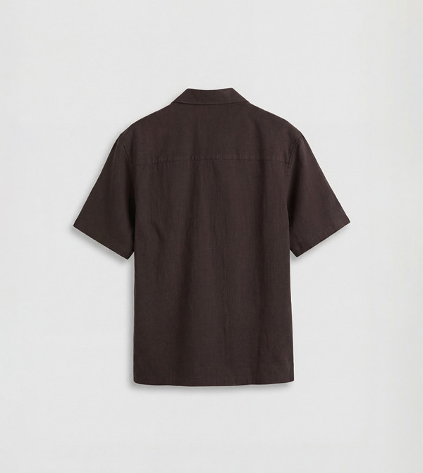 LC Waikiki Shirts - Brown Short Sleeves