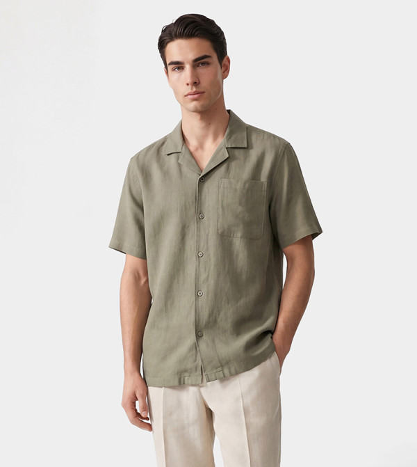 LC Waikiki  Clothing - Khaki Short Sleeves