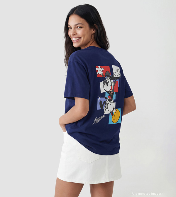 LC Waikiki  T-Shirts - Navy Midi Dresses