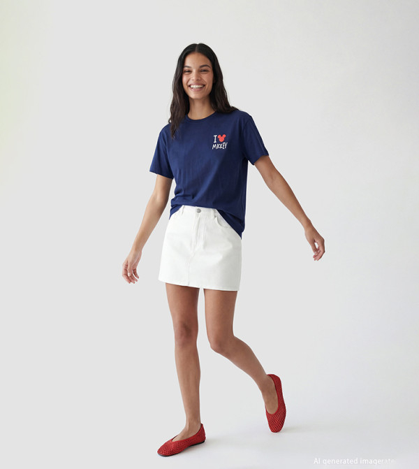 LC Waikiki  T-Shirts - Navy Midi Dresses