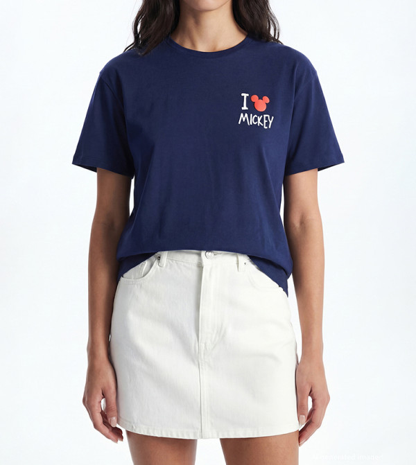 LC Waikiki  T-Shirts - Navy Midi Dresses