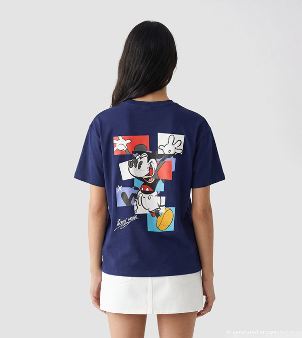 LC Waikiki  T-Shirts - Navy Midi Dresses