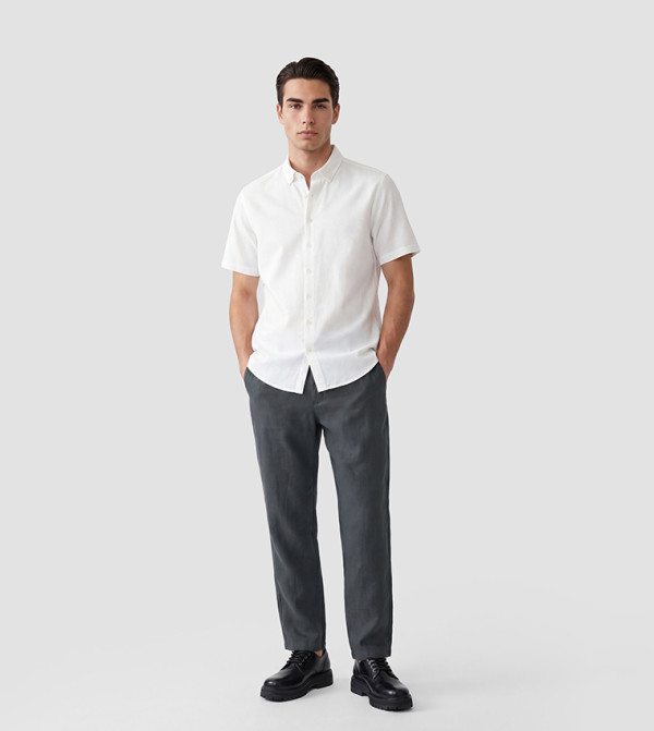 LC Waikiki  Casual Pants - CHARCOAL Casual Pants