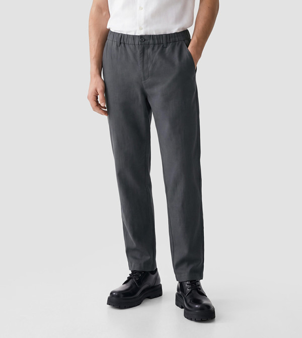 LC Waikiki  Casual Pants - CHARCOAL Casual Pants