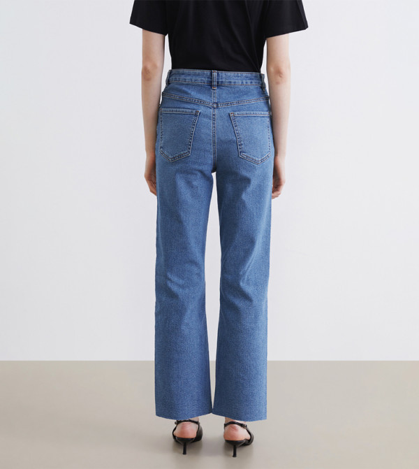 اٍل سي واي كيكي  بناطيل جينز - نيلي  Straight Jeans