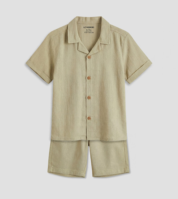 LC Waikiki  Sets - Light Green Shirts & Bottoms