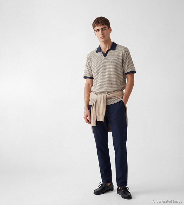LC Waikiki Polo T-Shirts - Navy Polo T-shirts