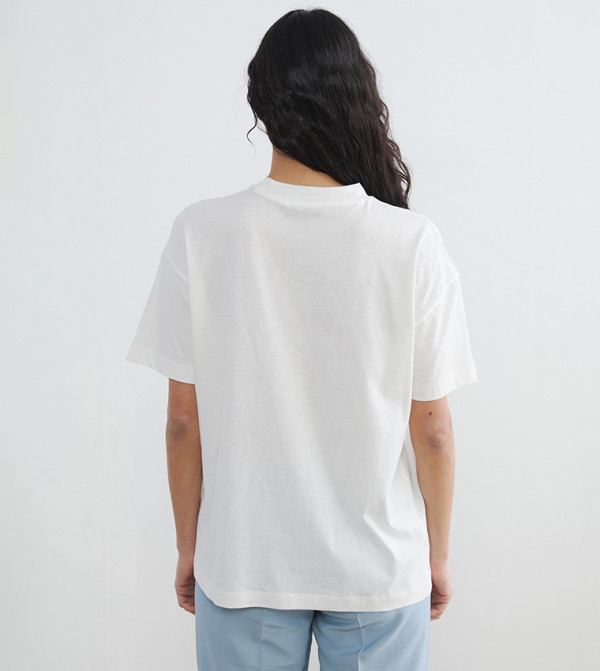 LC Waikiki LC Waikiki - Cream Short Sleeve T-Shirts