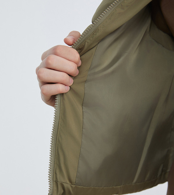 LC Waikiki  Puffer & Quilted Jackets - Khaki Puffer & Quilted Jackets