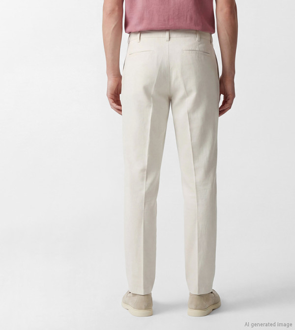 LC Waikiki  summer-office-tailoring - LIGHT GREY Casual Pants