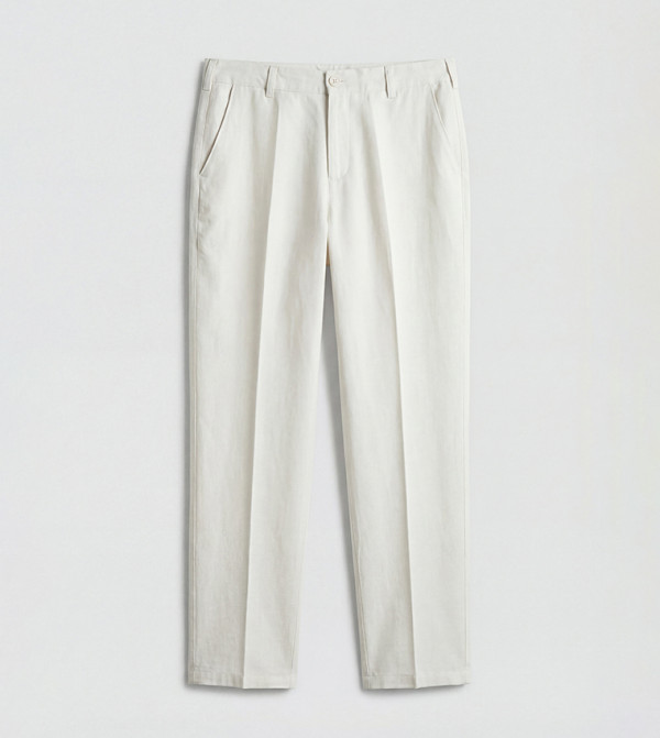 LC Waikiki  summer-office-tailoring - LIGHT GREY Casual Pants