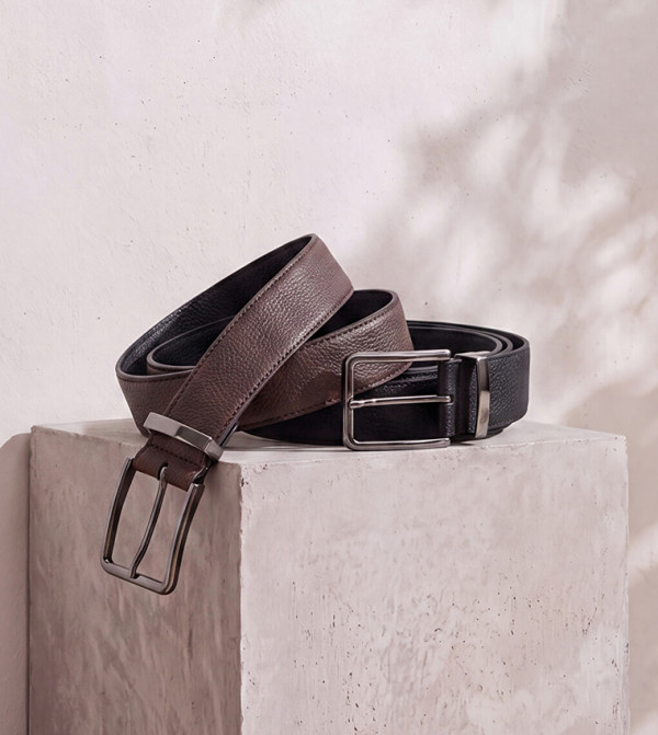 اٍل سي واي كيكي  أحزمة كاجوال  - أسود Non Leather Belts