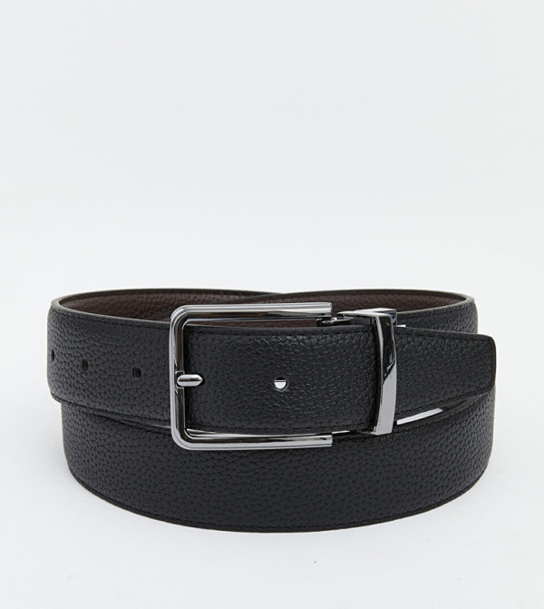 اٍل سي واي كيكي  أحزمة كاجوال  - أسود Non Leather Belts