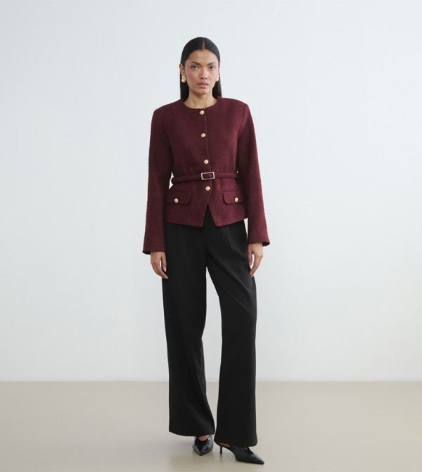 اٍل سي واي كيكي جاكيتات ومعاطف - بني محمر جاكيتات كاجوال