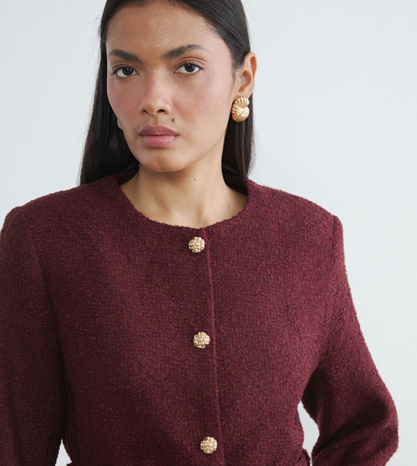 اٍل سي واي كيكي جاكيتات ومعاطف - بني محمر جاكيتات كاجوال