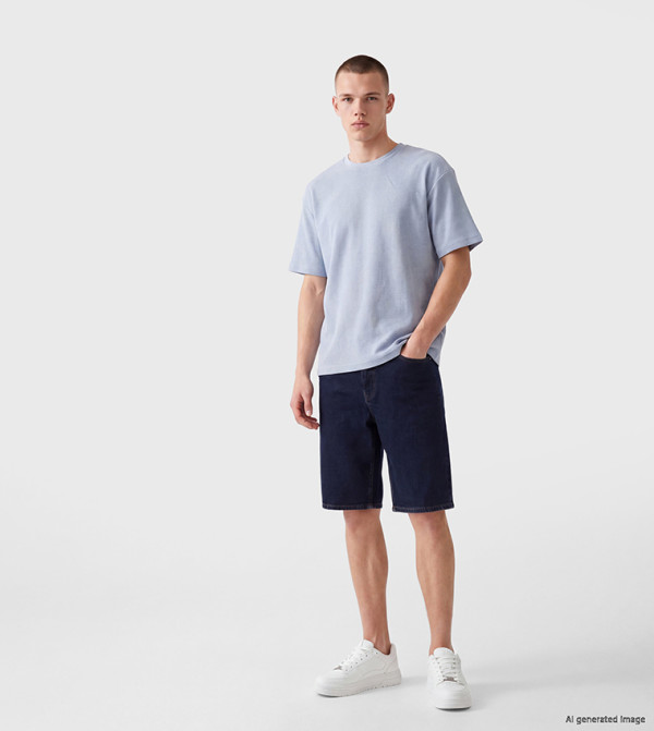 اٍل سي واي كيكي  ملابس - أزرق غامق  Denim shorts