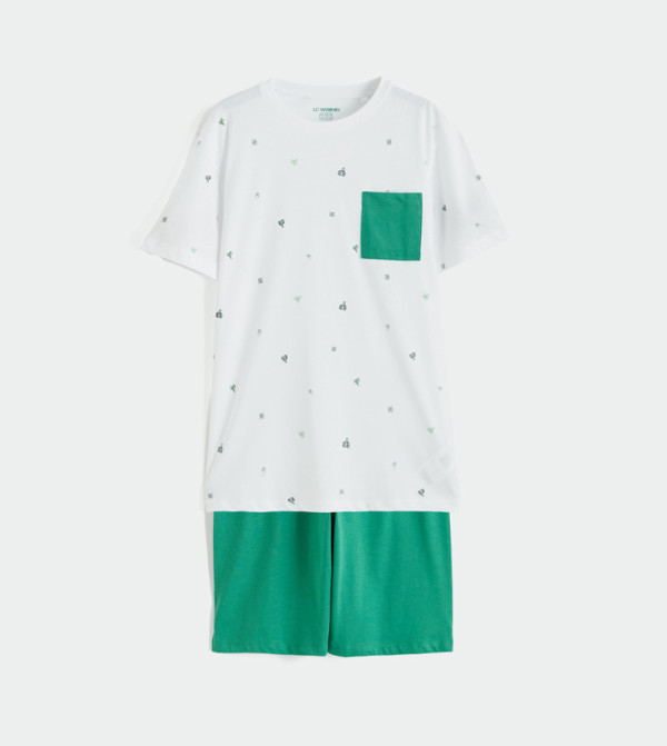 LC Waikiki Top & Pyjama Sets - White Top & Pyjama Sets