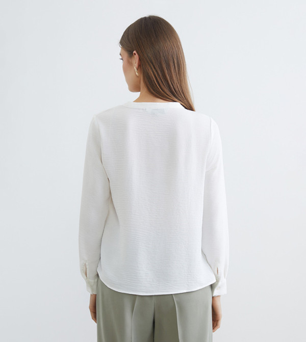اٍل سي واي كيكي  توبات كاجوال  - بيج Casual Tops