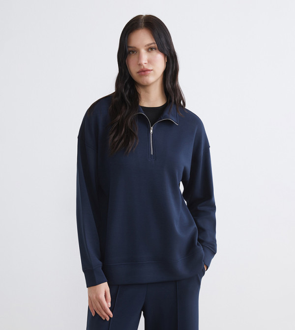 LC Waikiki  Hoodies & Sweatshirts - Navy Sweatshirts