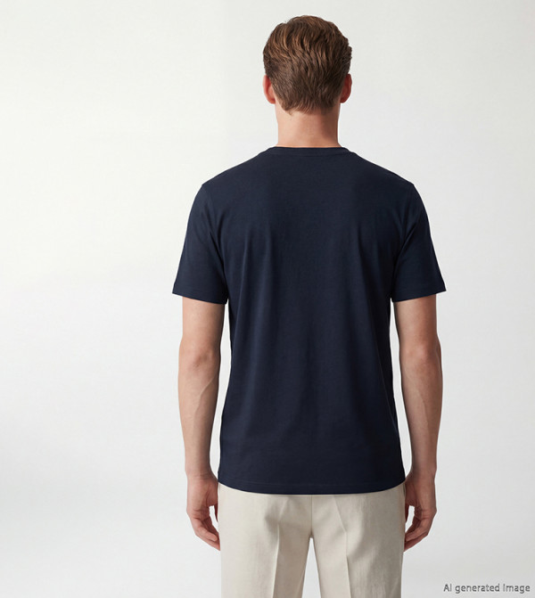 LC Waikiki Clothing - Navy Round Neck T-Shirts