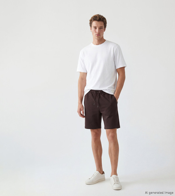 LC Waikiki  Shorts - Maroon Casual Shorts