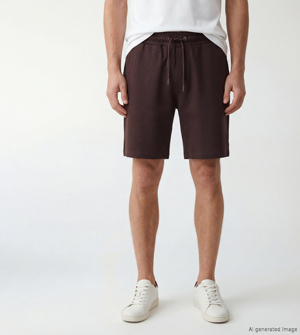 LC Waikiki  Shorts - Maroon Casual Shorts