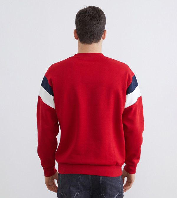 LC Waikiki  Sweatshirts - Red Sweatshirts