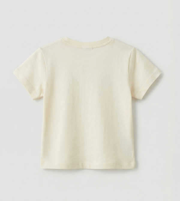 LC Waikiki  T-shirts & Bottoms - Cream T-shirts & Bottoms