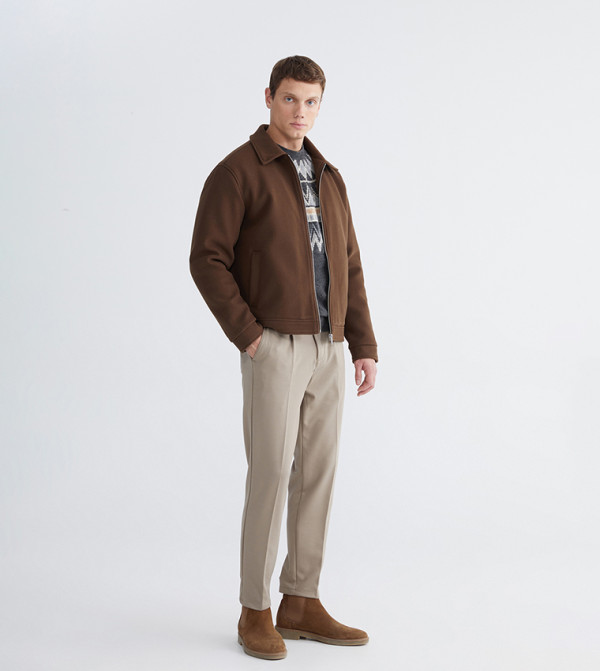 LC Waikiki  Overcoats - Brown Overcoats