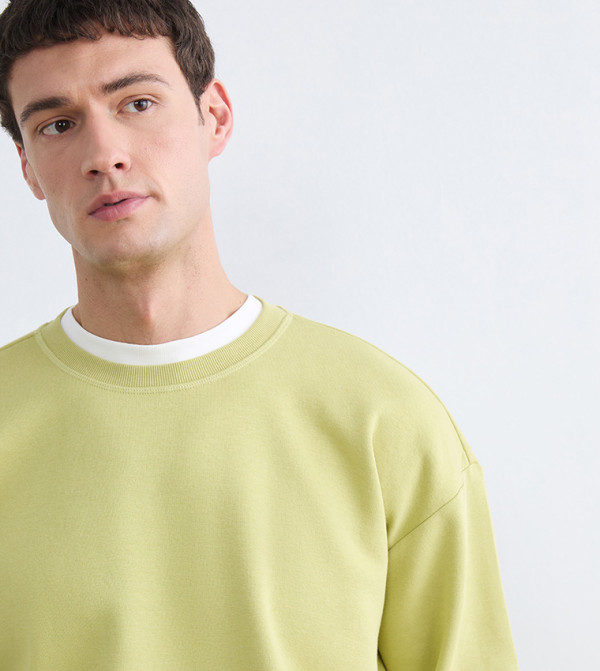 LC Waikiki  Hoodies & Sweatshirts - Green Sweatshirts