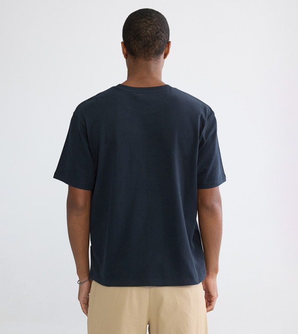 اٍل سي واي كيكي ملابس - كحلي Round Neck T-Shirts