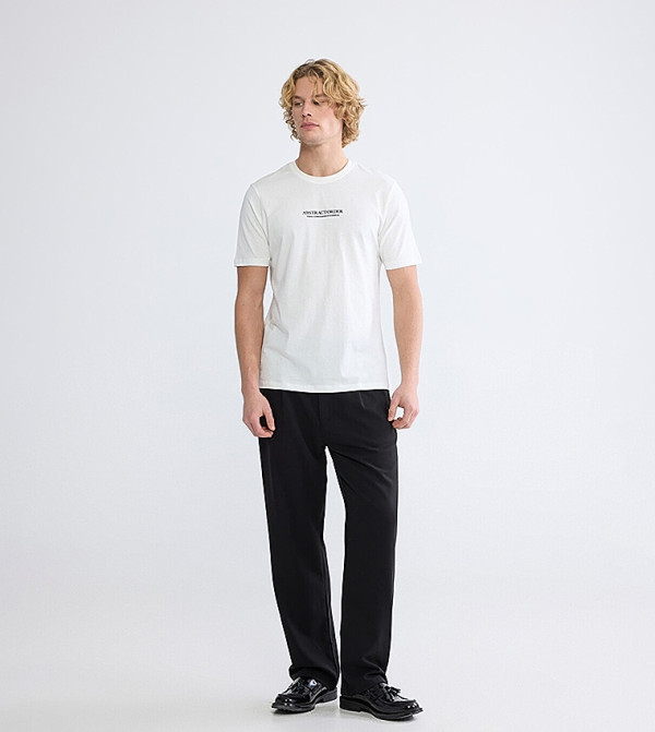 LC Waikiki  T-Shirts - White Round Neck T-Shirts