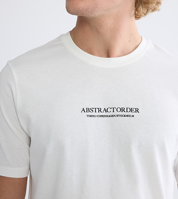 LC Waikiki  T-Shirts - White Round Neck T-Shirts