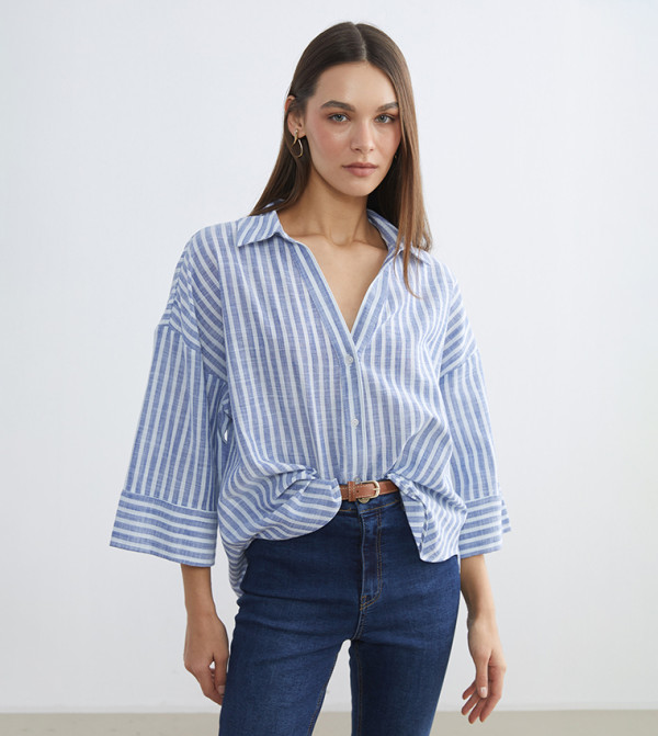 اٍل سي واي كيكي  summer-tailoring - أزرق قمصان