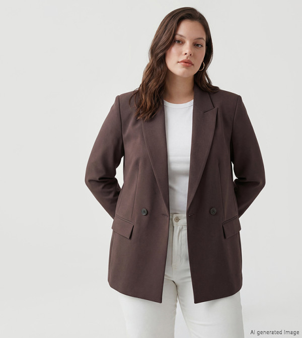 LC Waikiki  Jackets & Coats - Brown Blazers