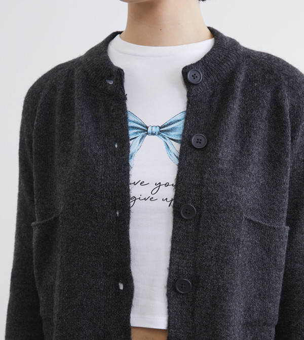 LC Waikiki Cardigans - Grey Cardigans